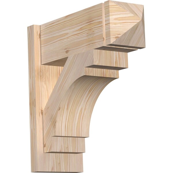 Ekena Millwork Merced Smooth Arts and Crafts Outlooker, Douglas Fir, 7 1/2"W x 20"D x 20"H OUT08X20X20MRC03SDF - main